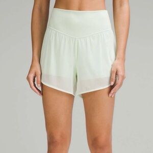 lululemon Nulu and Mesh High-Rise Yoga Short 3.5" in Kohlrabi Green Size 6